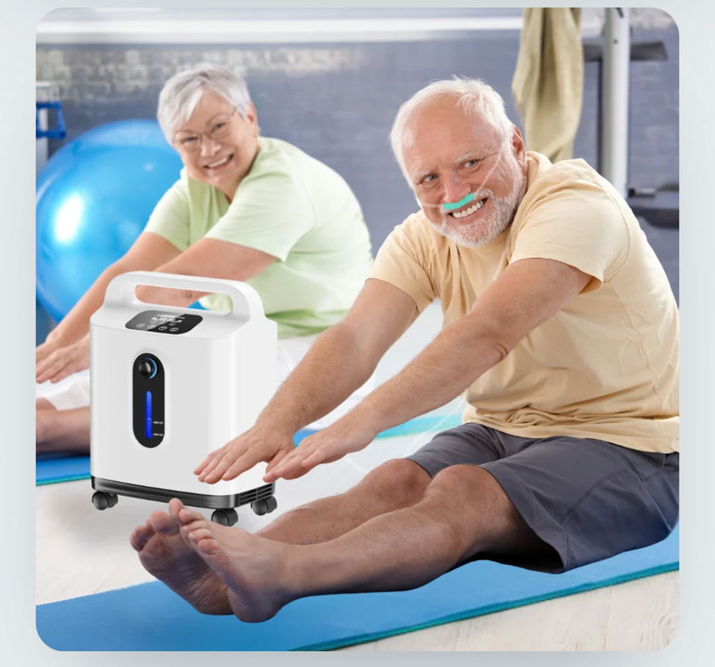 Home 1-9L Adjustable Continuous Flow Oxygen Concentrator - DF-011