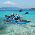 Goplus 12.5 ft Inflatable Tandem Kayak | 1-2 Person Canoe | 507 lbs Capacity | Includes All Accessories & Carry Bag