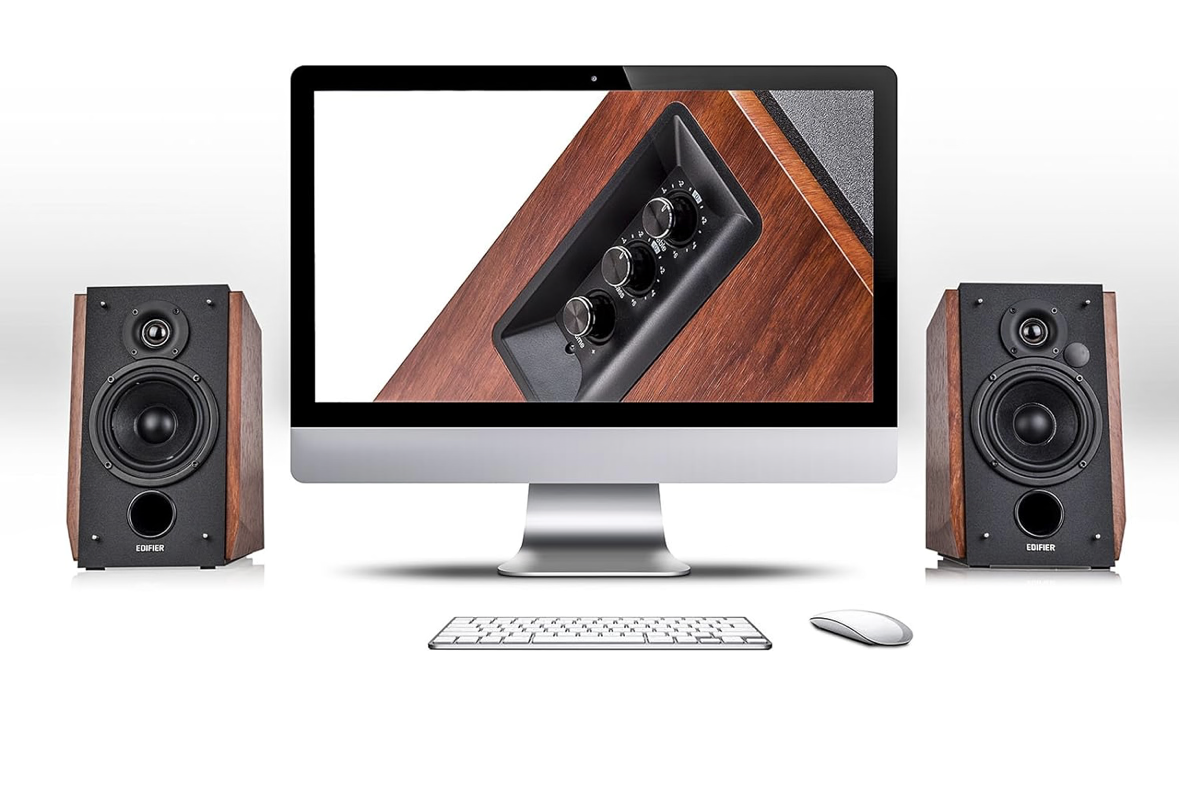 Edifier R1700BT Bluetooth Bookshelf Speakers - Active Near-Field Studio Monitors -Powered Speakers 2.0Edifier