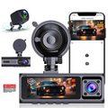 LDAS A20 Dash Cam WiFi , 2.5K Car Camera, Dashcams with App, Night Vision, G-Sensor, Loop Recording, 24H Parking Mode, Free 128G SD Card, Support 256GB Max (Black)