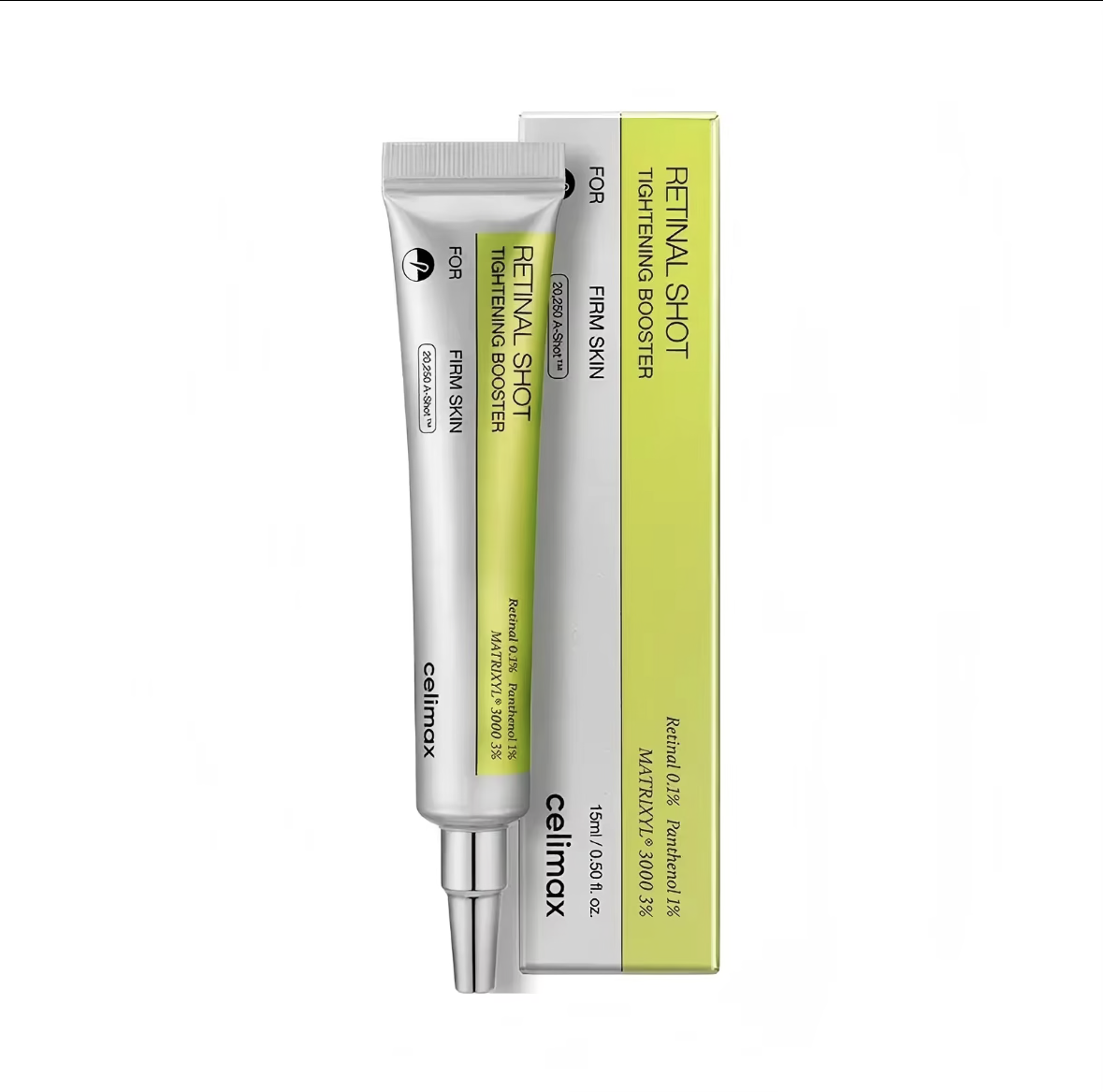 Celimax 15mL Retinal Shot Tightening Booster Cream Organic Gel Moisturizer for Firming Wrinkles Fine
Lines Minimizing Pores