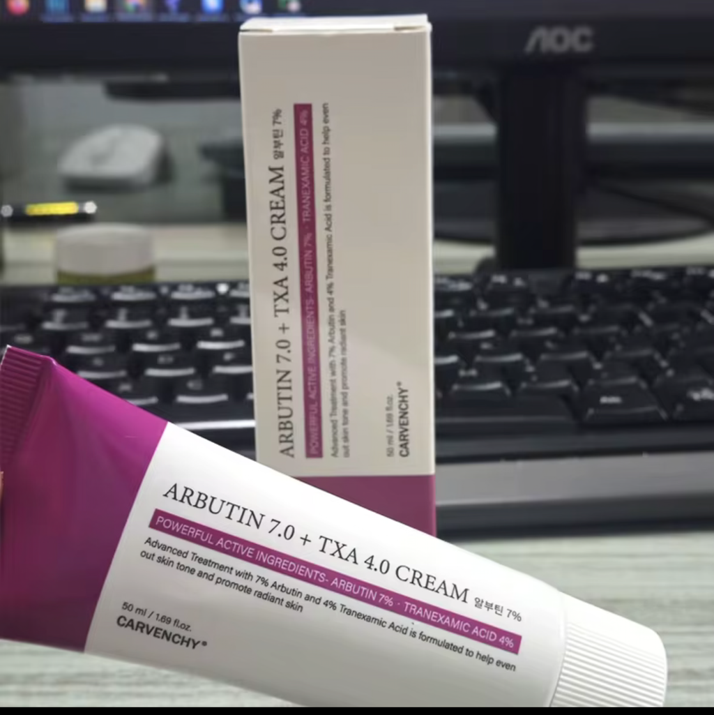 Carvenchy Arbutin 7% + Tranexamic Acid 4% Brightening Cream (50ml)
Advanced Pigmentation & Dark Spot Corrector