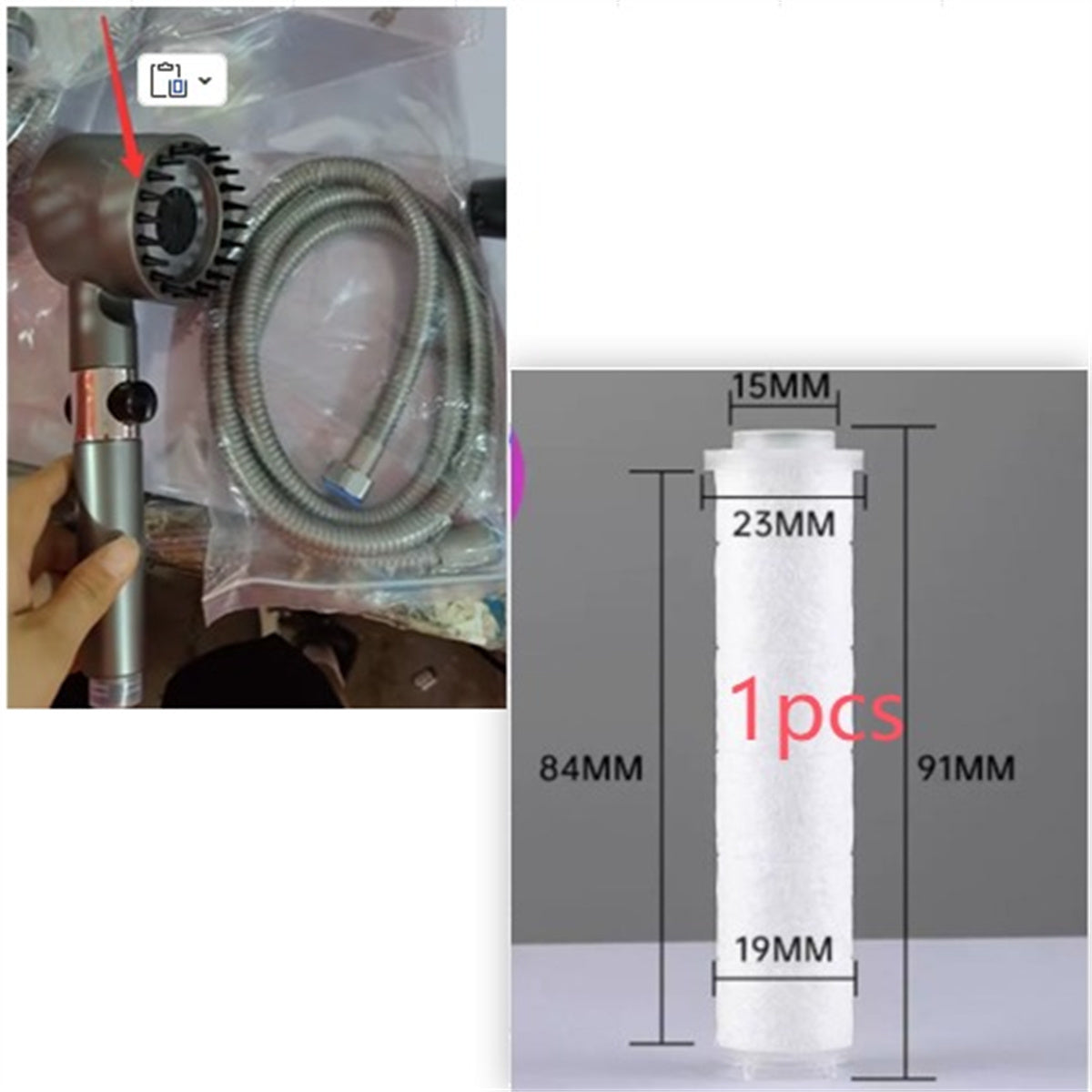 3 Modes Shower Head High Pressure Showerhead