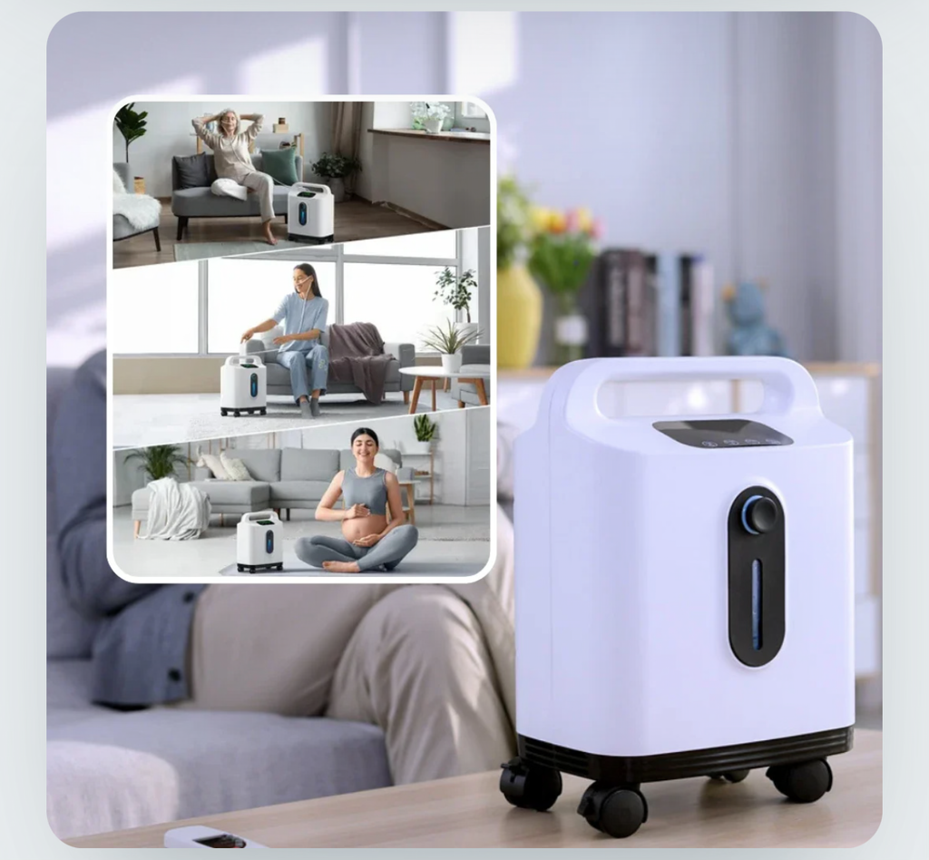 Home 1-9L Adjustable Continuous Flow Oxygen Concentrator - DF-011
