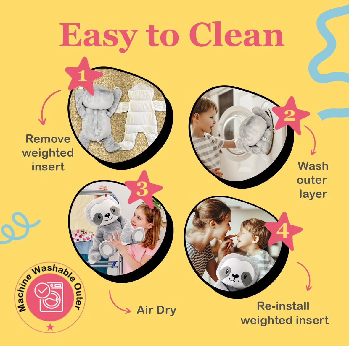 Weighted stuffed animal 5 lbs