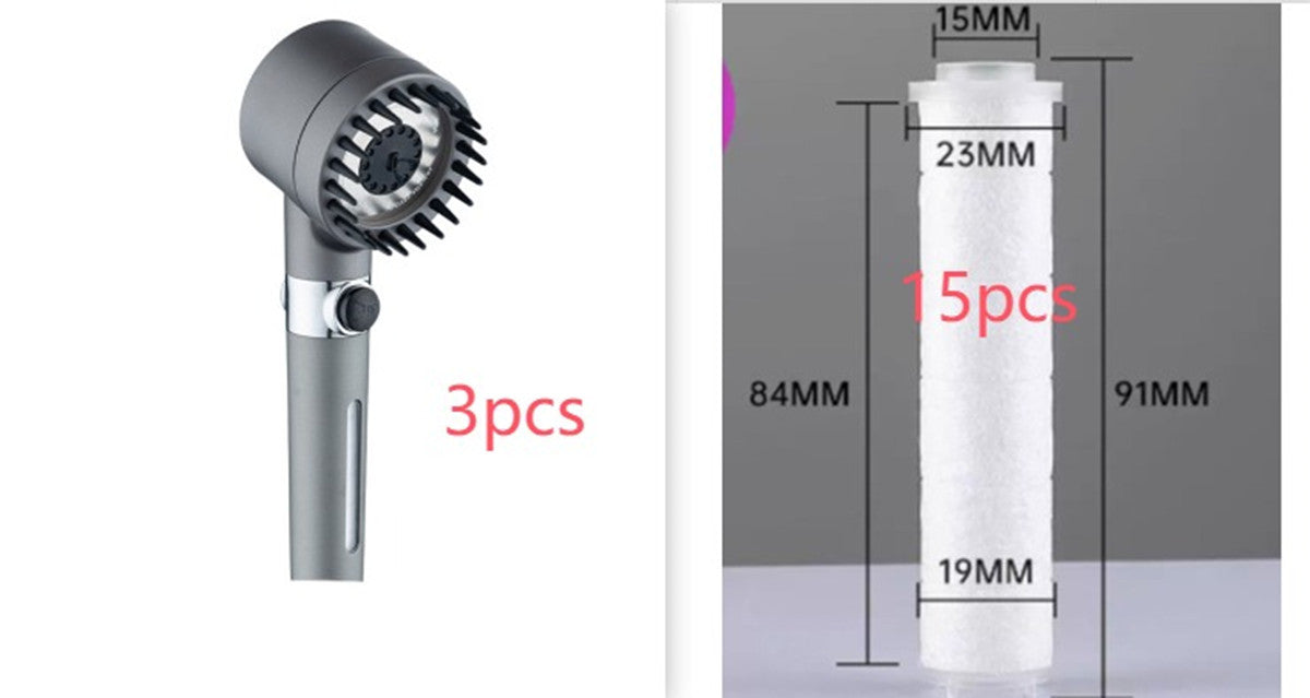 3 Modes Shower Head High Pressure Showerhead