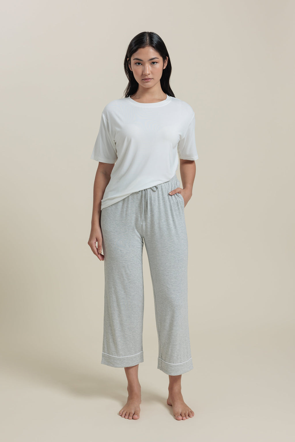 Bamboo Pajama Cropped Pants