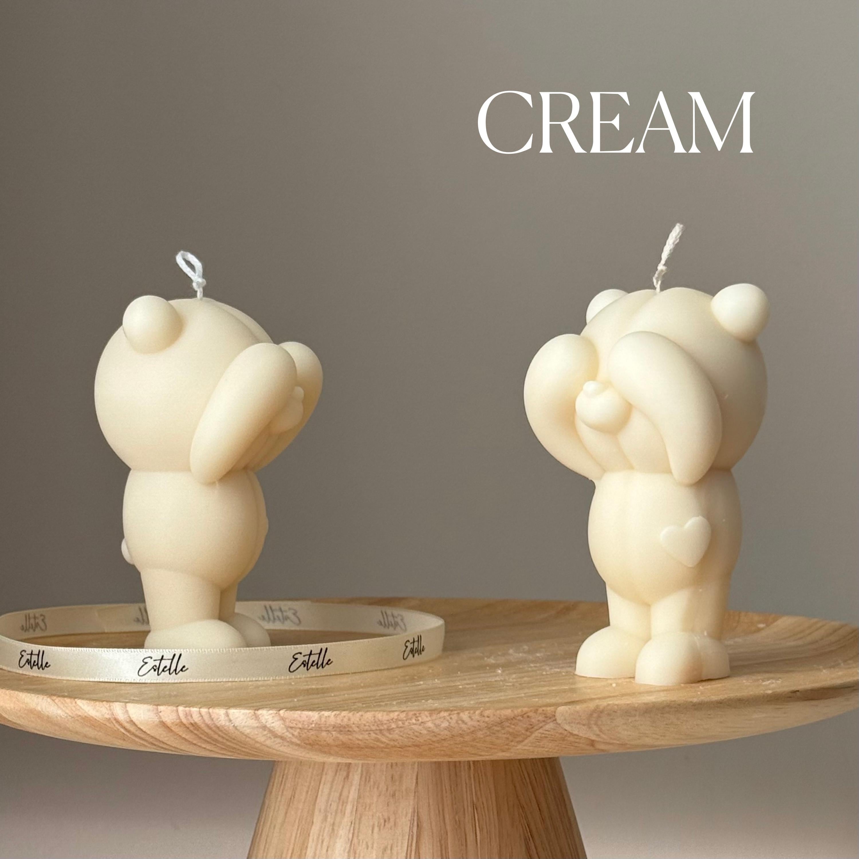 Handmade Soy Bear Candle: Sculptural Home Decor, Animal Lover Gift