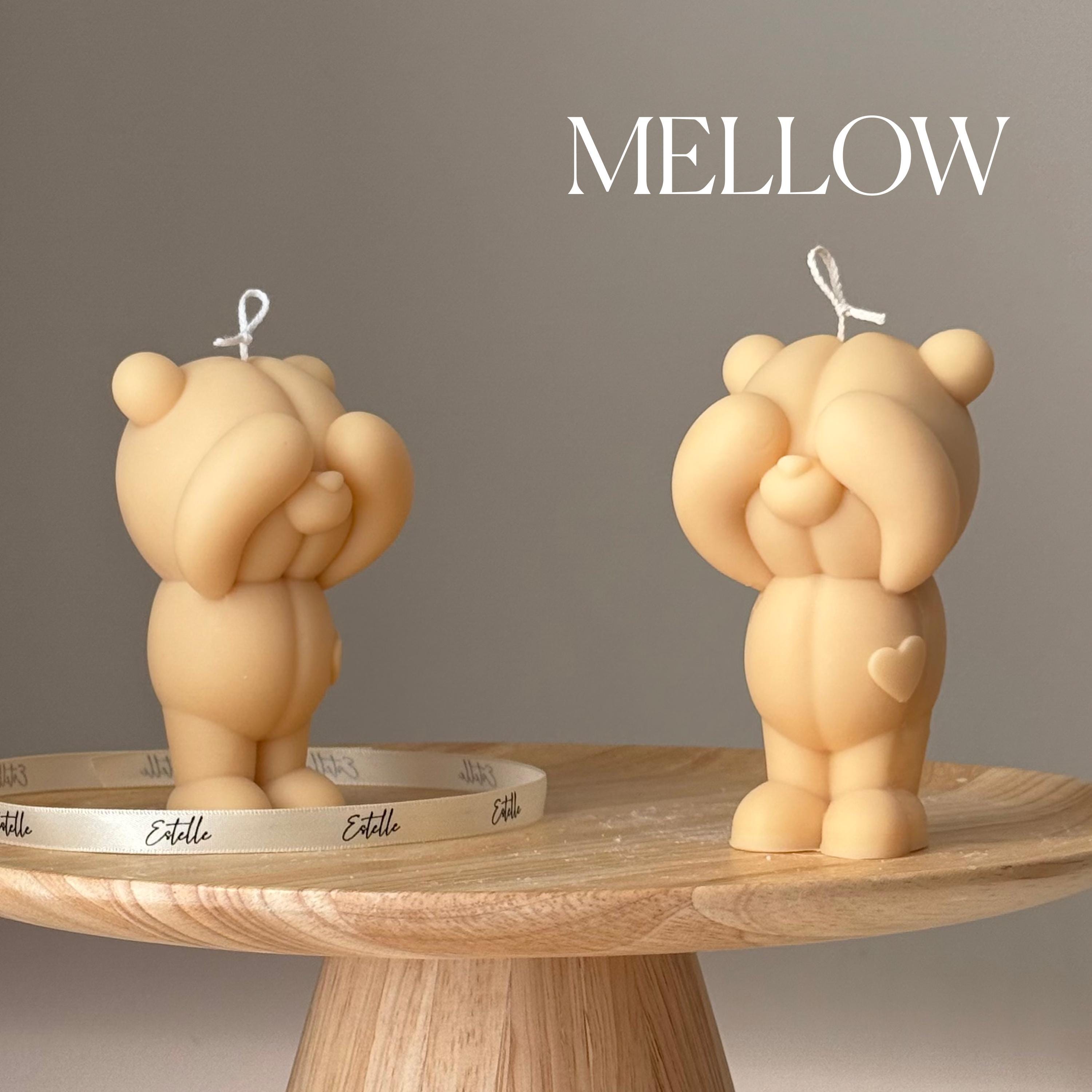 Handmade Soy Bear Candle: Sculptural Home Decor, Animal Lover Gift