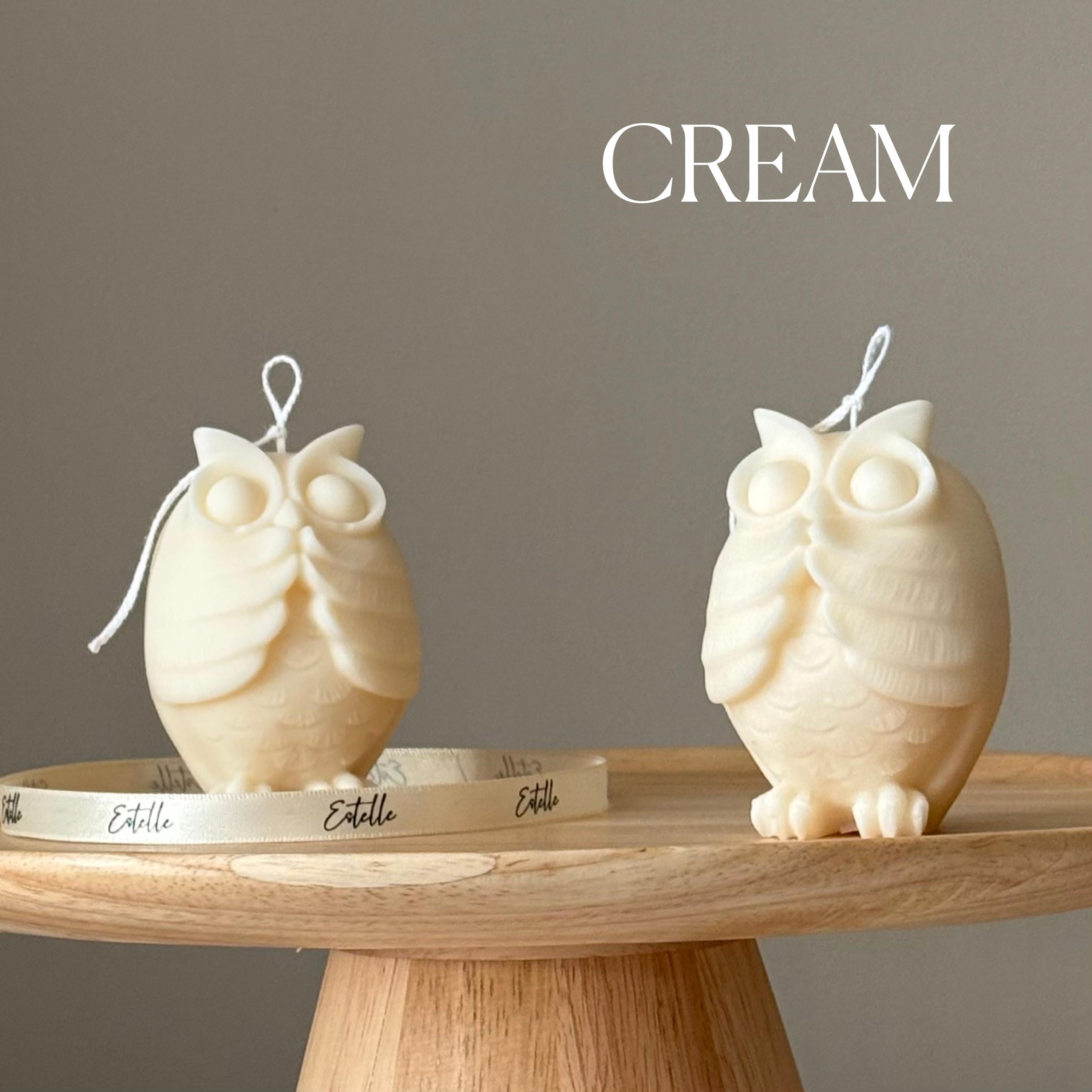 Handmade Owl Soy Candle: Sculptural Home Decor, New Home Gift