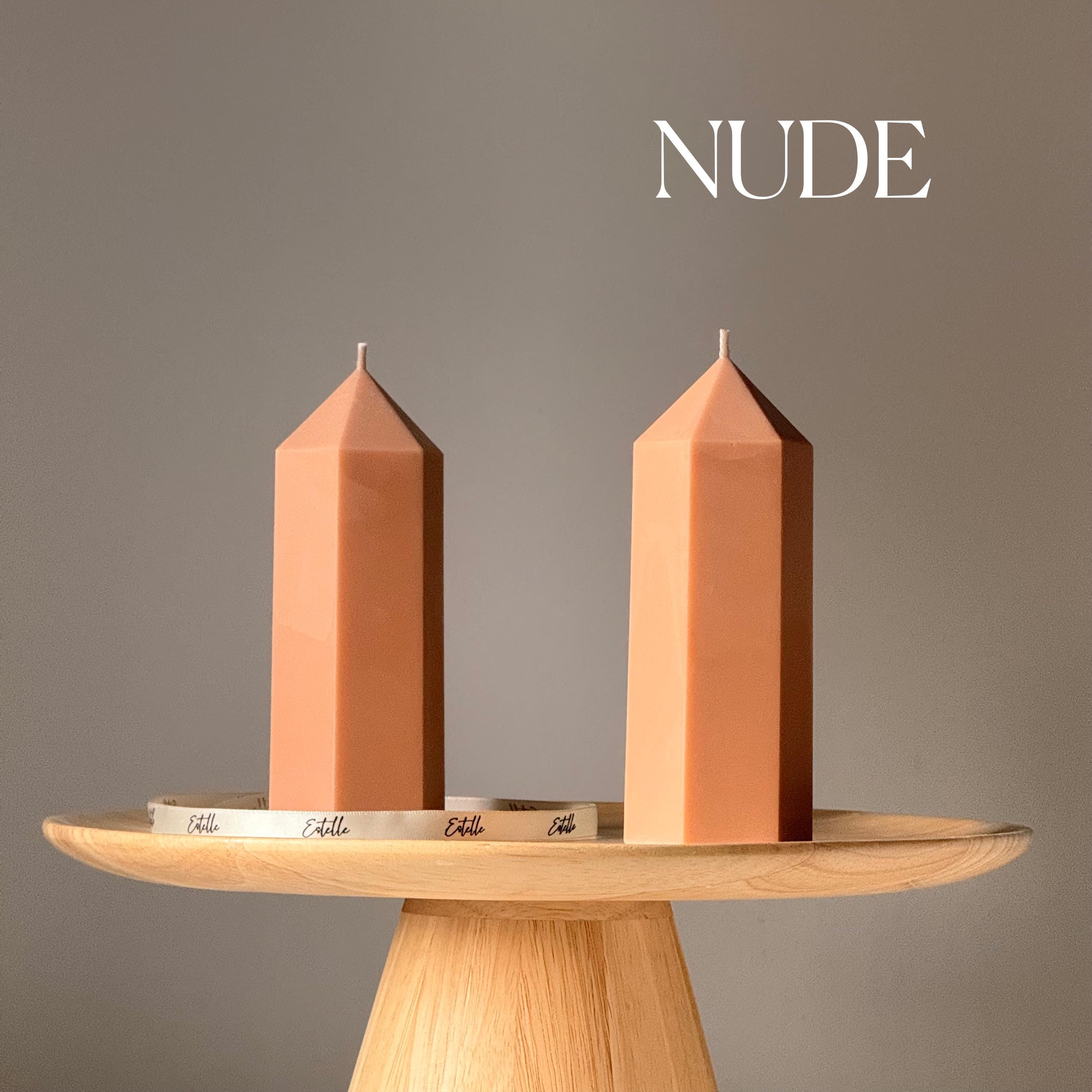 Greko Peak Soy Wax Candle: Ribbed Pillar, Decorative Taper