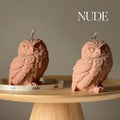 Owl Shaped Soy Candle: Handmade Pillar Candle, Home Decor