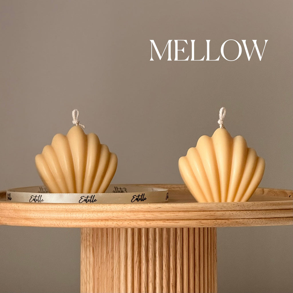 Scallop Shell Candle: Summer Home Decor, Vegan Soy Wax