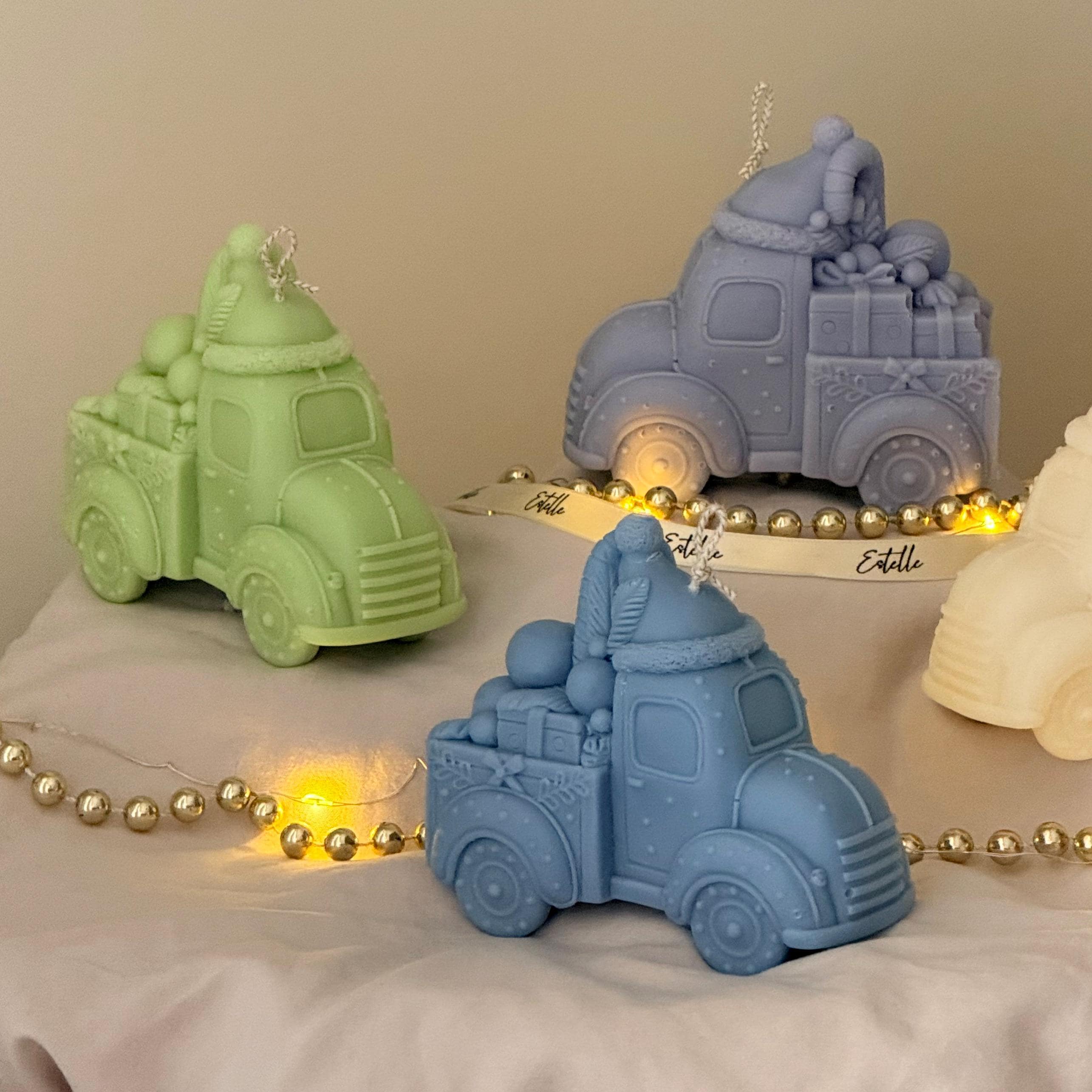 Christmas Toy Car Candle – Handmade Decorative Accent, Holiday & Christmas Decor Gift