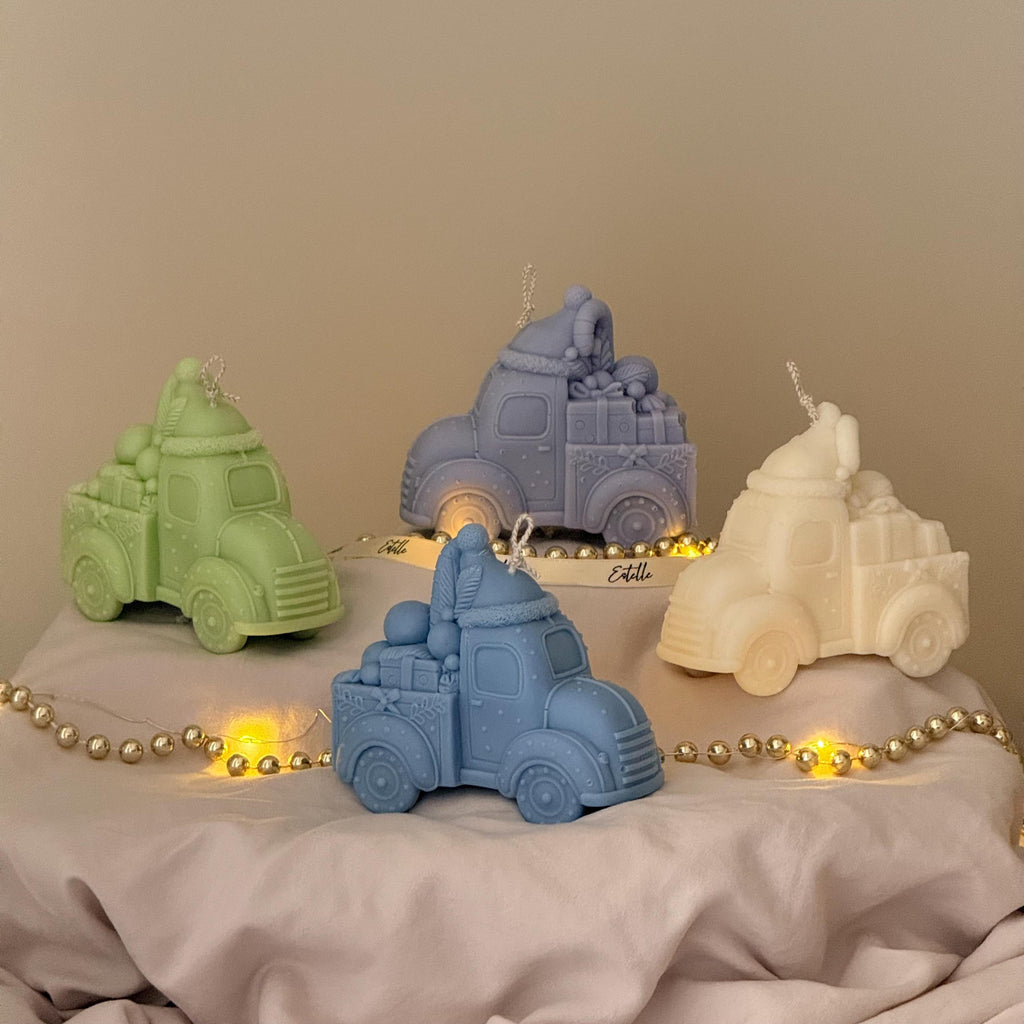 Christmas Toy Car Candle – Handmade Decorative Accent, Holiday & Christmas Decor Gift