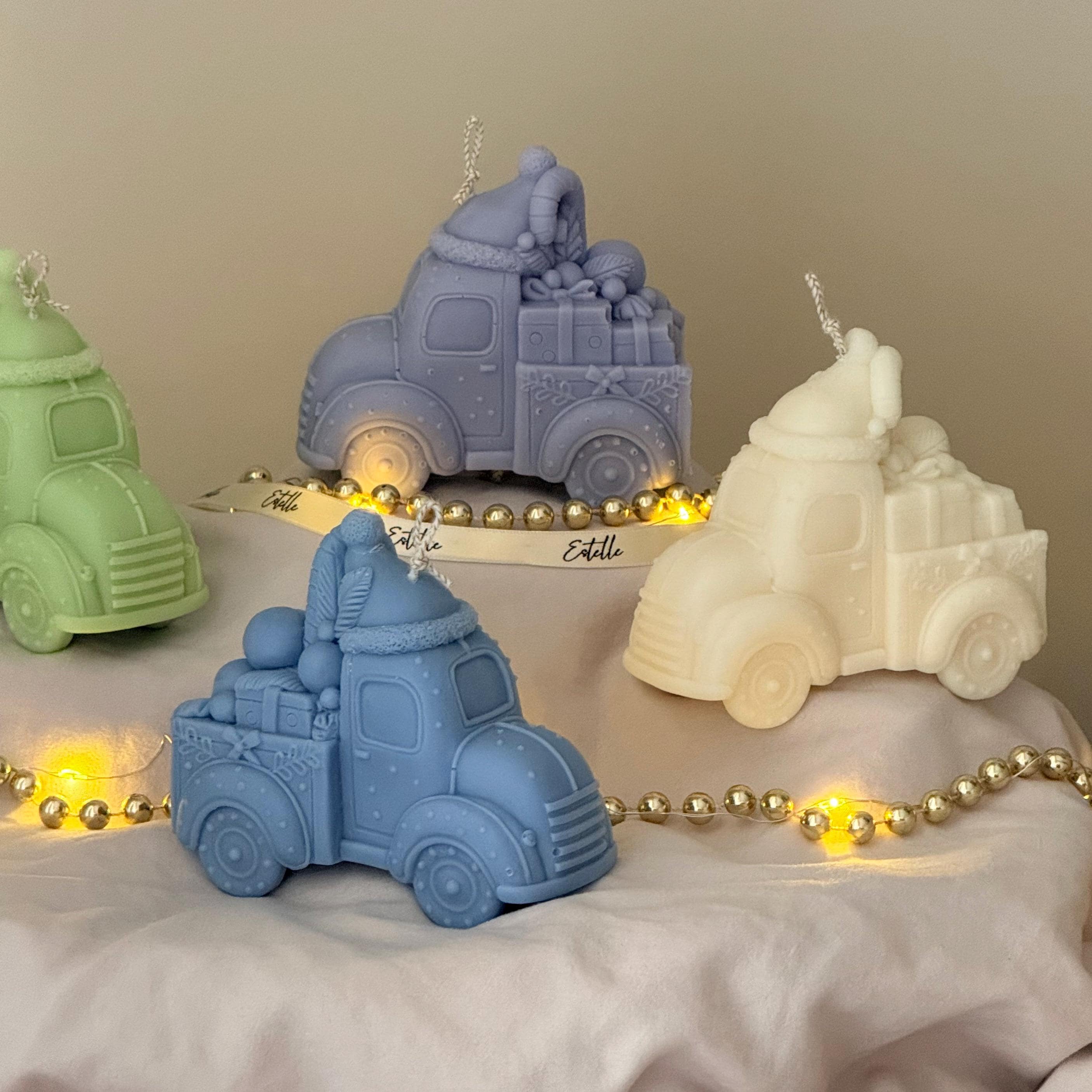 Christmas Toy Car Candle – Handmade Decorative Accent, Holiday & Christmas Decor Gift