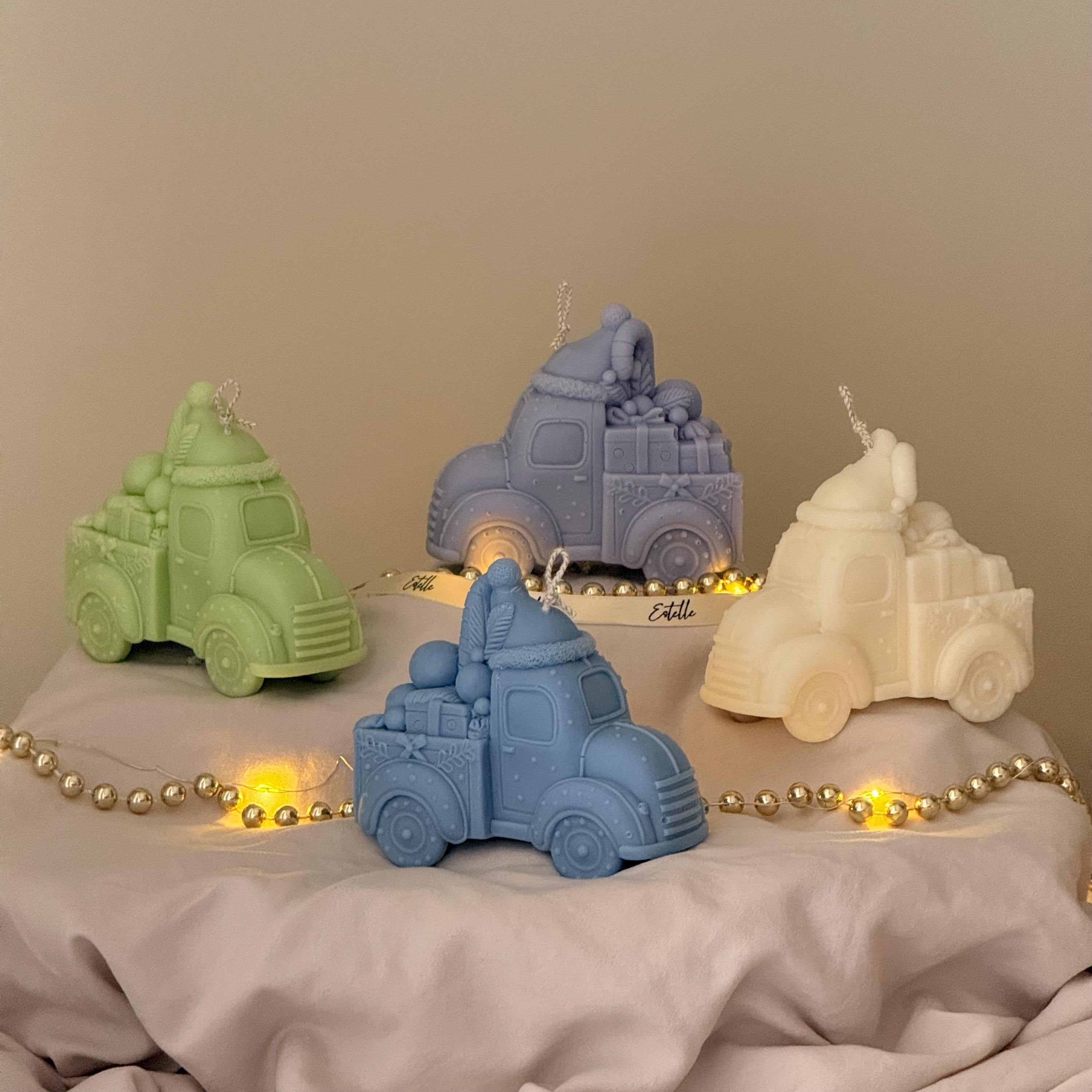 Christmas Toy Car Candle – Handmade Decorative Accent, Holiday & Christmas Decor Gift