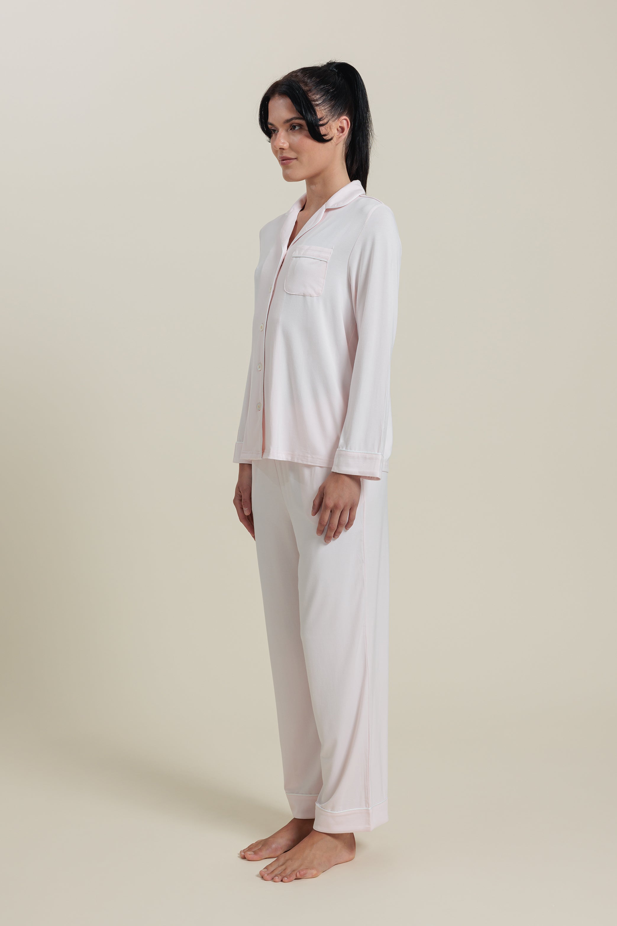 Sleepwear Set <br/>Bamboo Button-Up Pajama Set