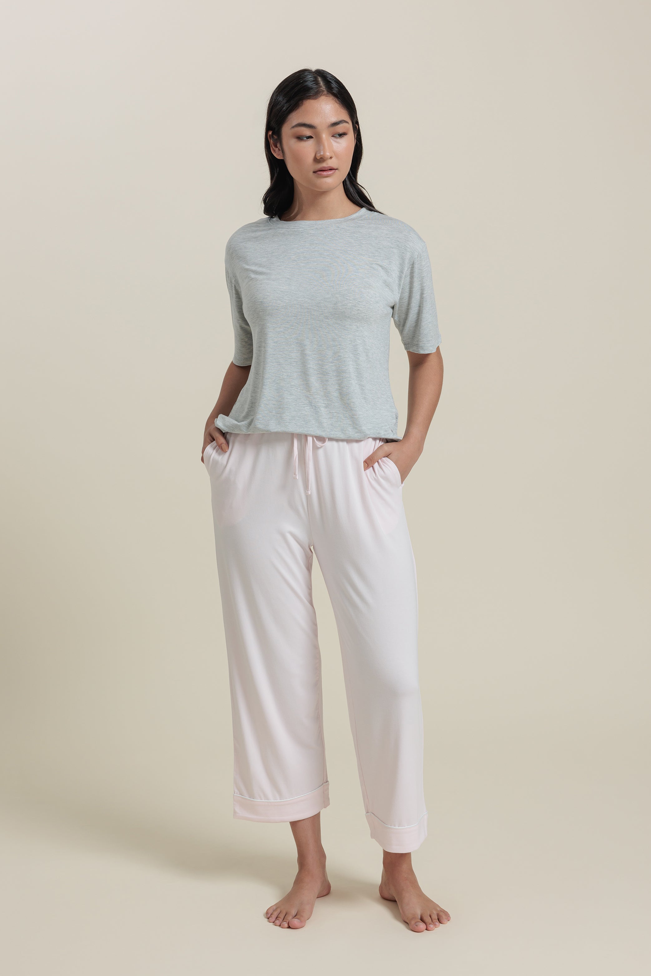 Bamboo Pajama Cropped Pants