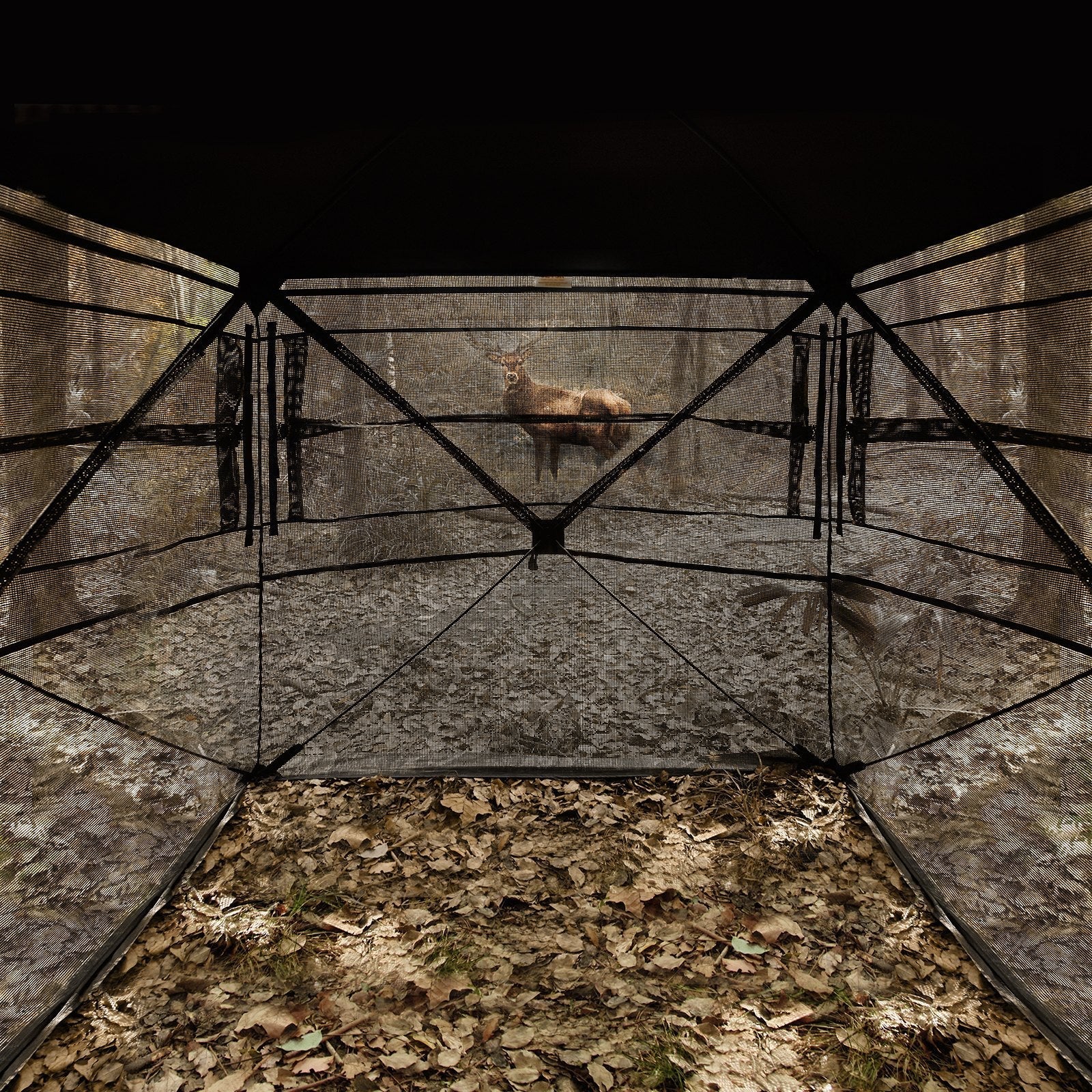 VEVOR Hunting Blind 270° See Through Ground Blind One-Way Mesh for 4-5 Person