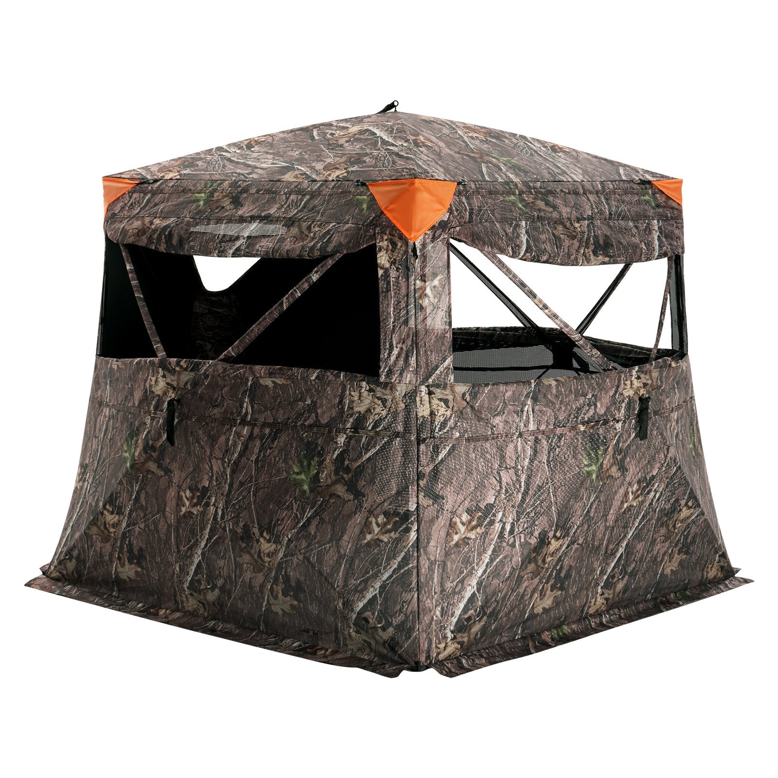 VEVOR Hunting Blind 270° See Through Ground Blind One-Way Mesh for 4-5 Person