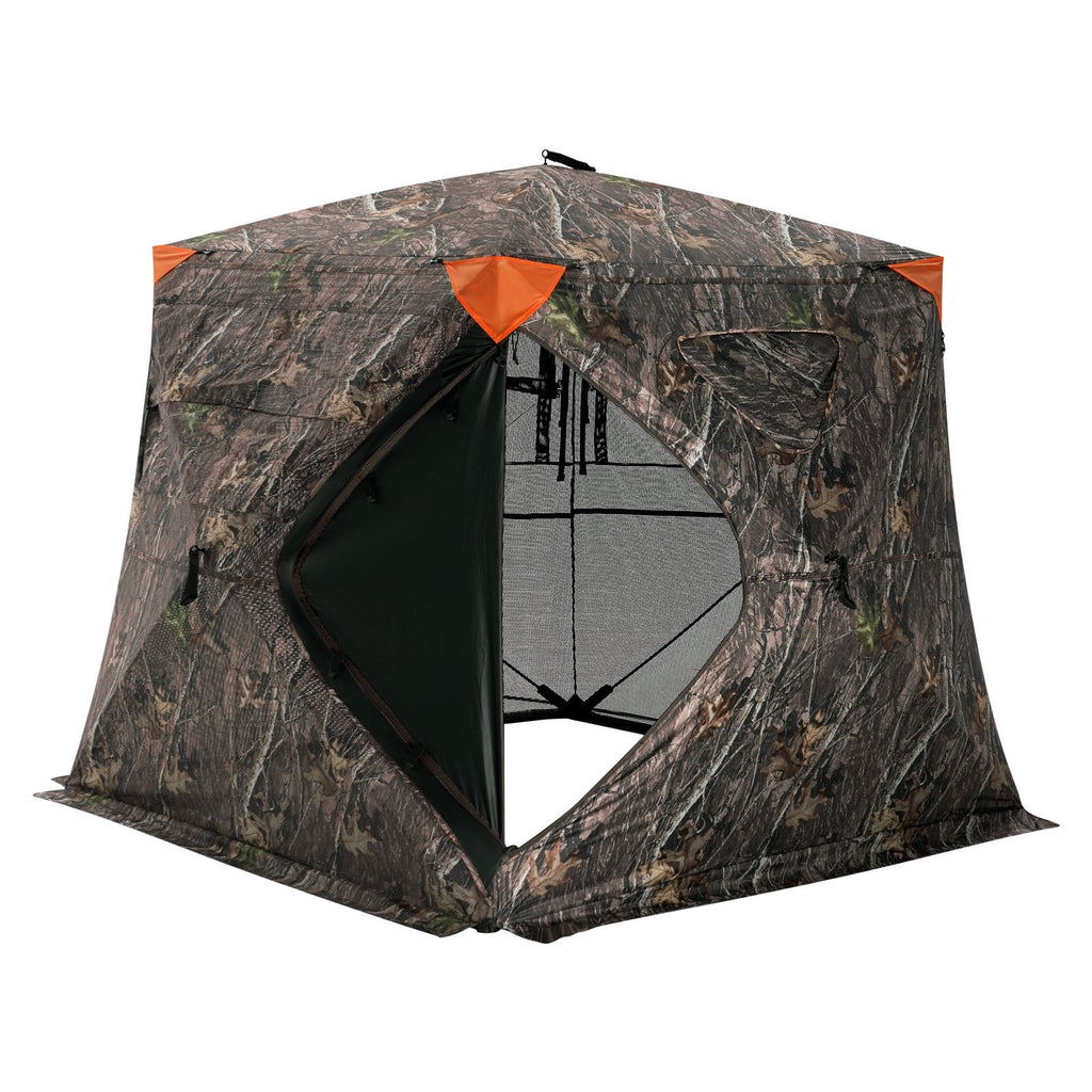 VEVOR Hunting Blind 270° See Through Ground Blind One-Way Mesh for 4-5 Person