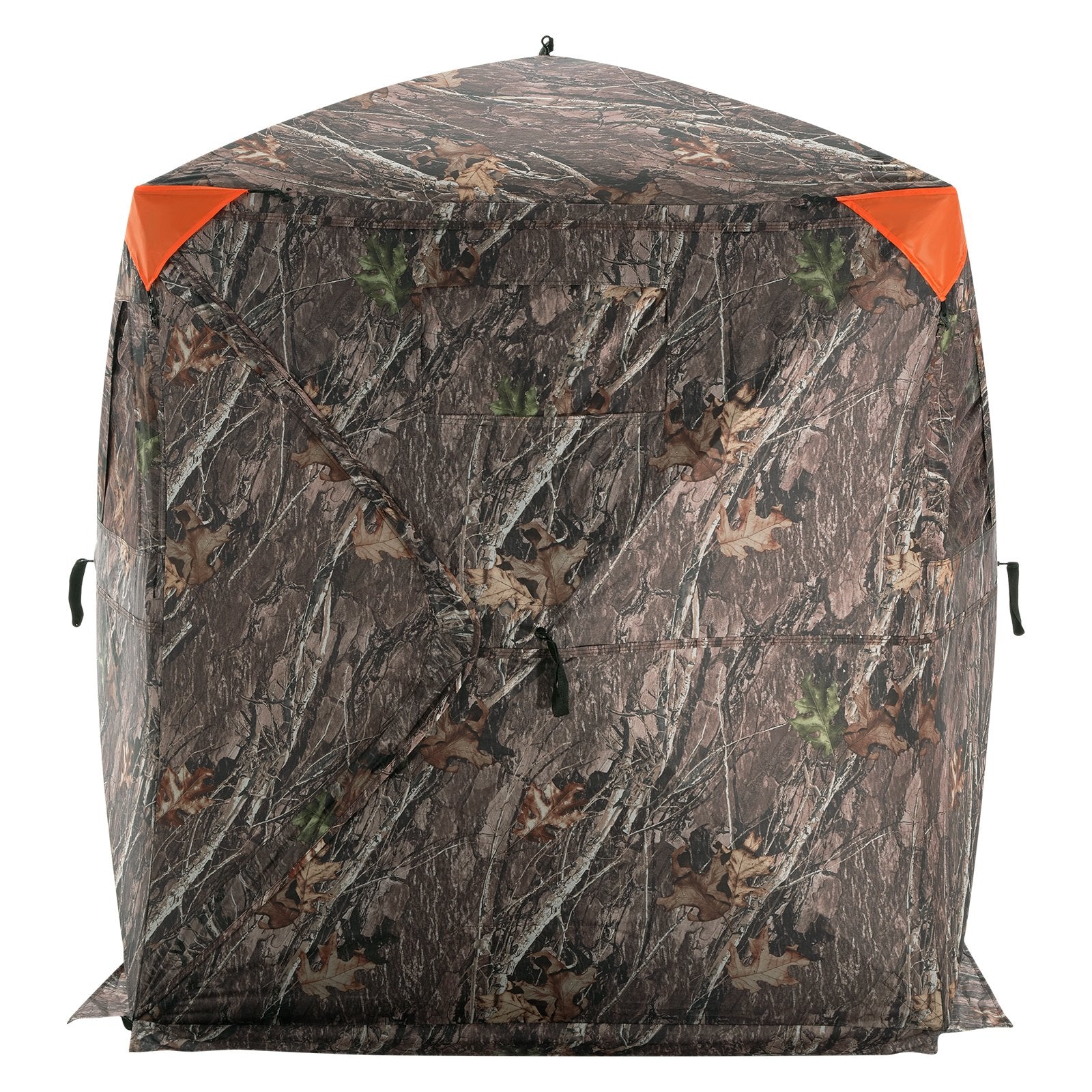 VEVOR Hunting Blind 270° See Through Ground Blind 3 Windows Mesh for 1-2 Person