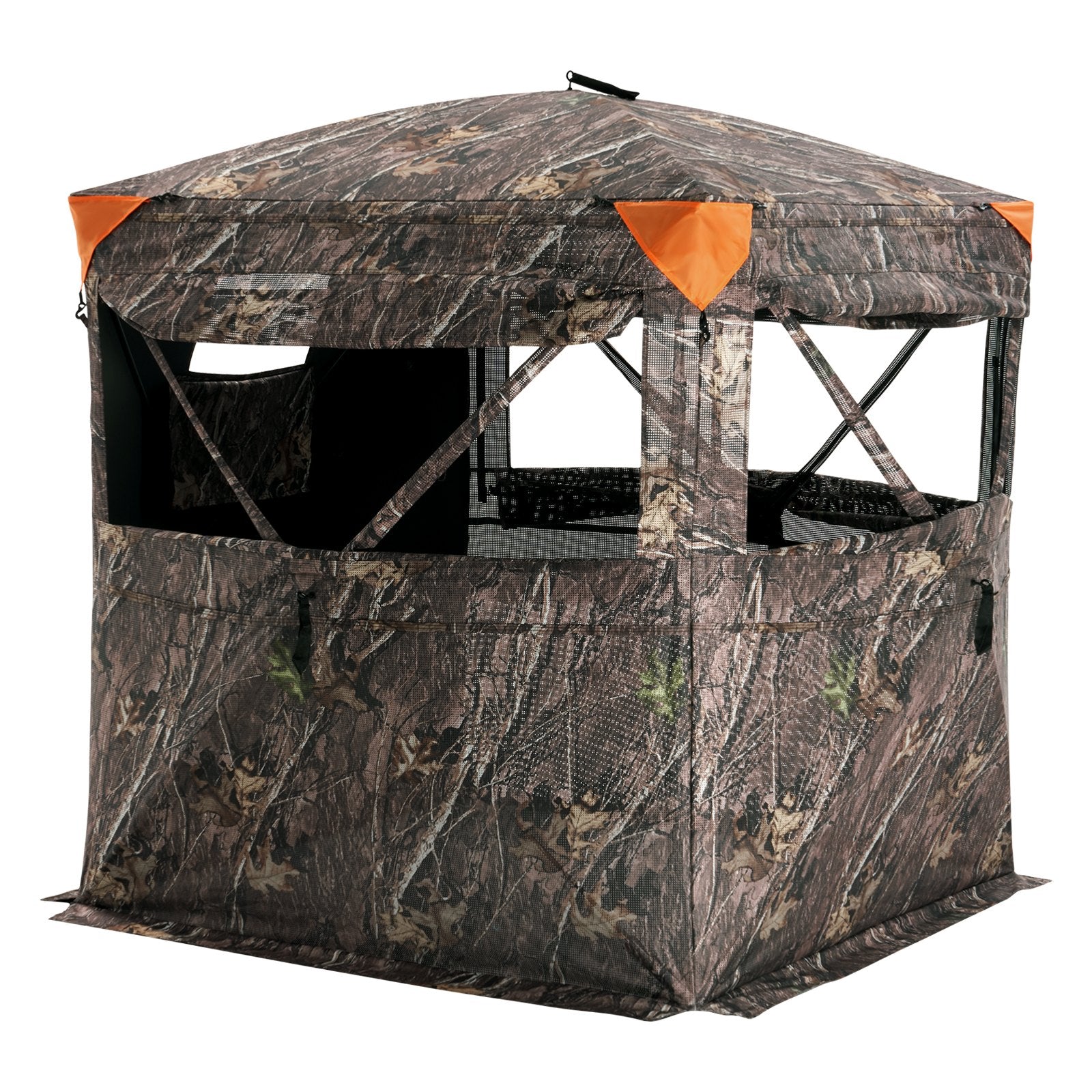 VEVOR Hunting Blind 270° See Through Ground Blind One-Way Mesh for 2-3 Person